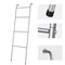 4 Tier Wall Leaning Blanket Ladder Towel Drying Quilt Holder Rack for Bathroom